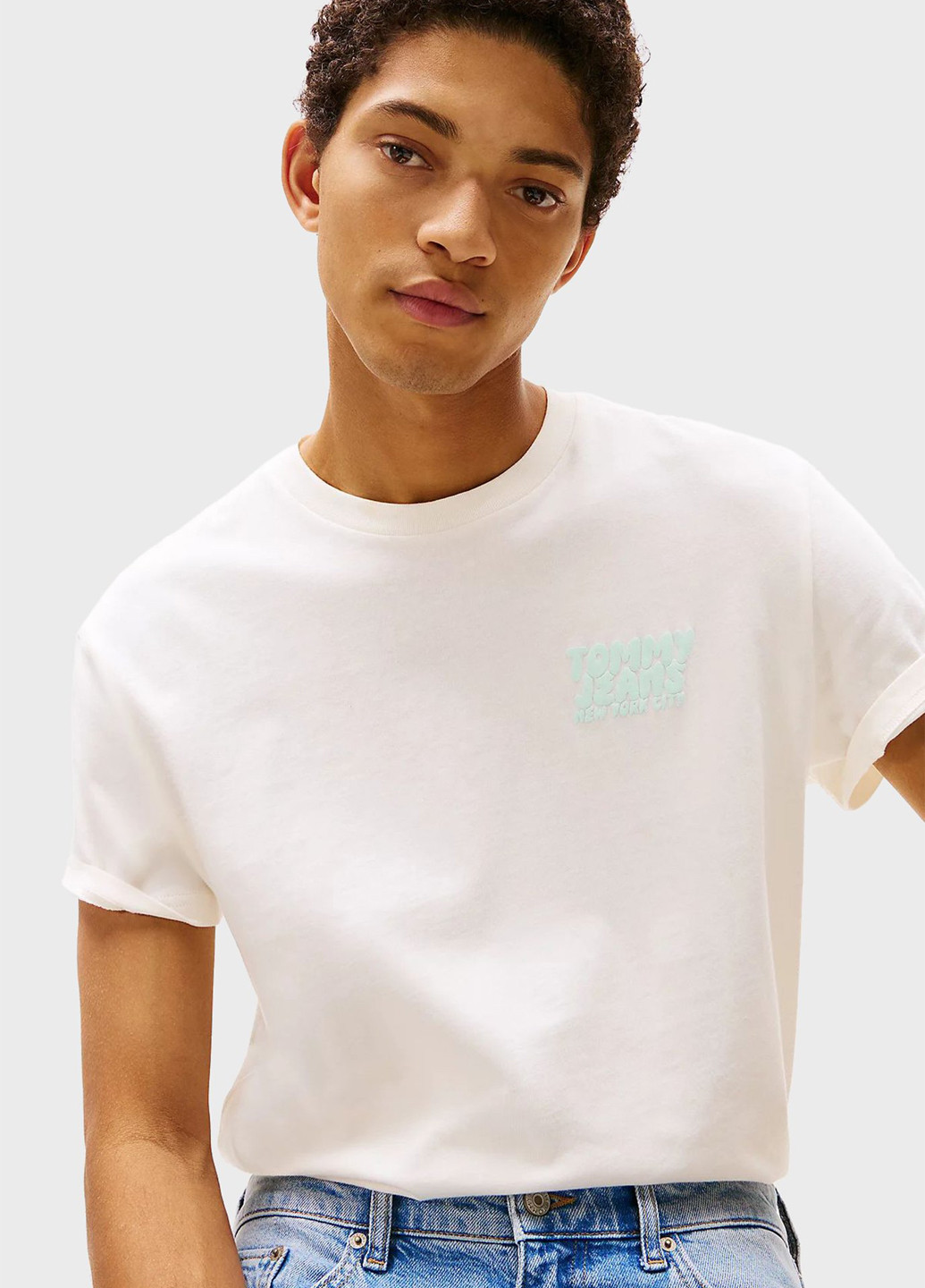 Айворі футболка Tommy Jeans
