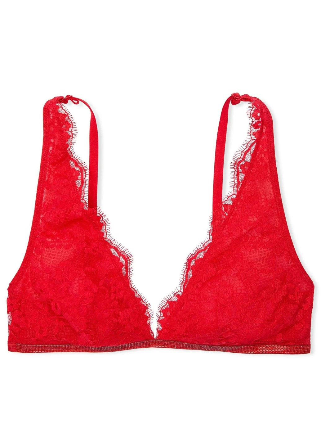 Красный демисезонный комплект (бюстгальтер, трусики) Victoria's Secret