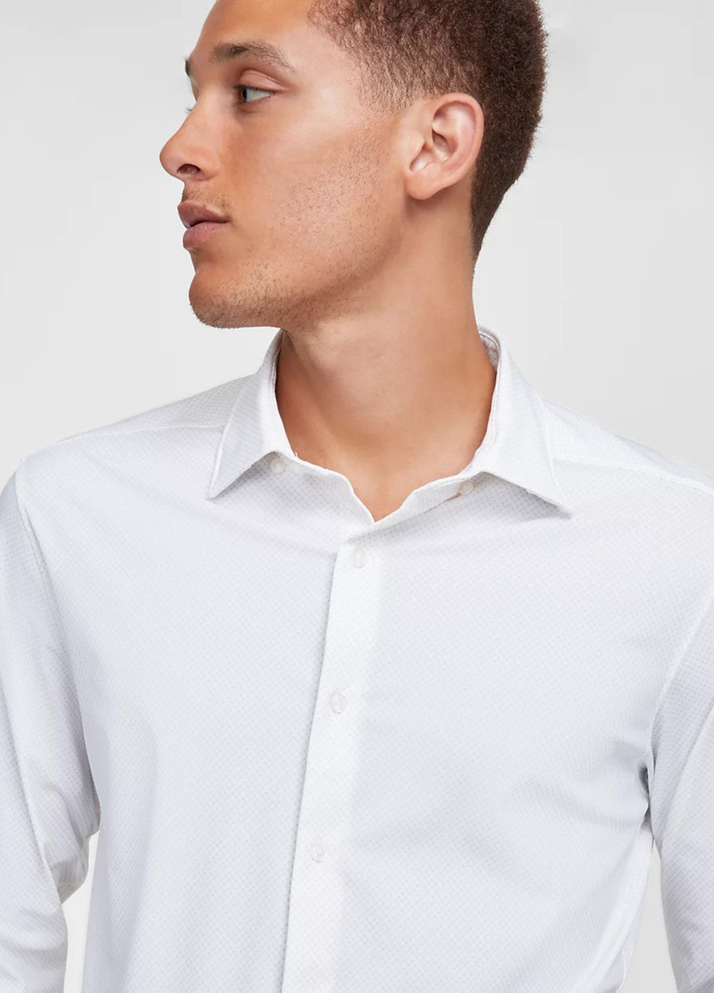 Серая классическая рубашка однотонная Michael Kors