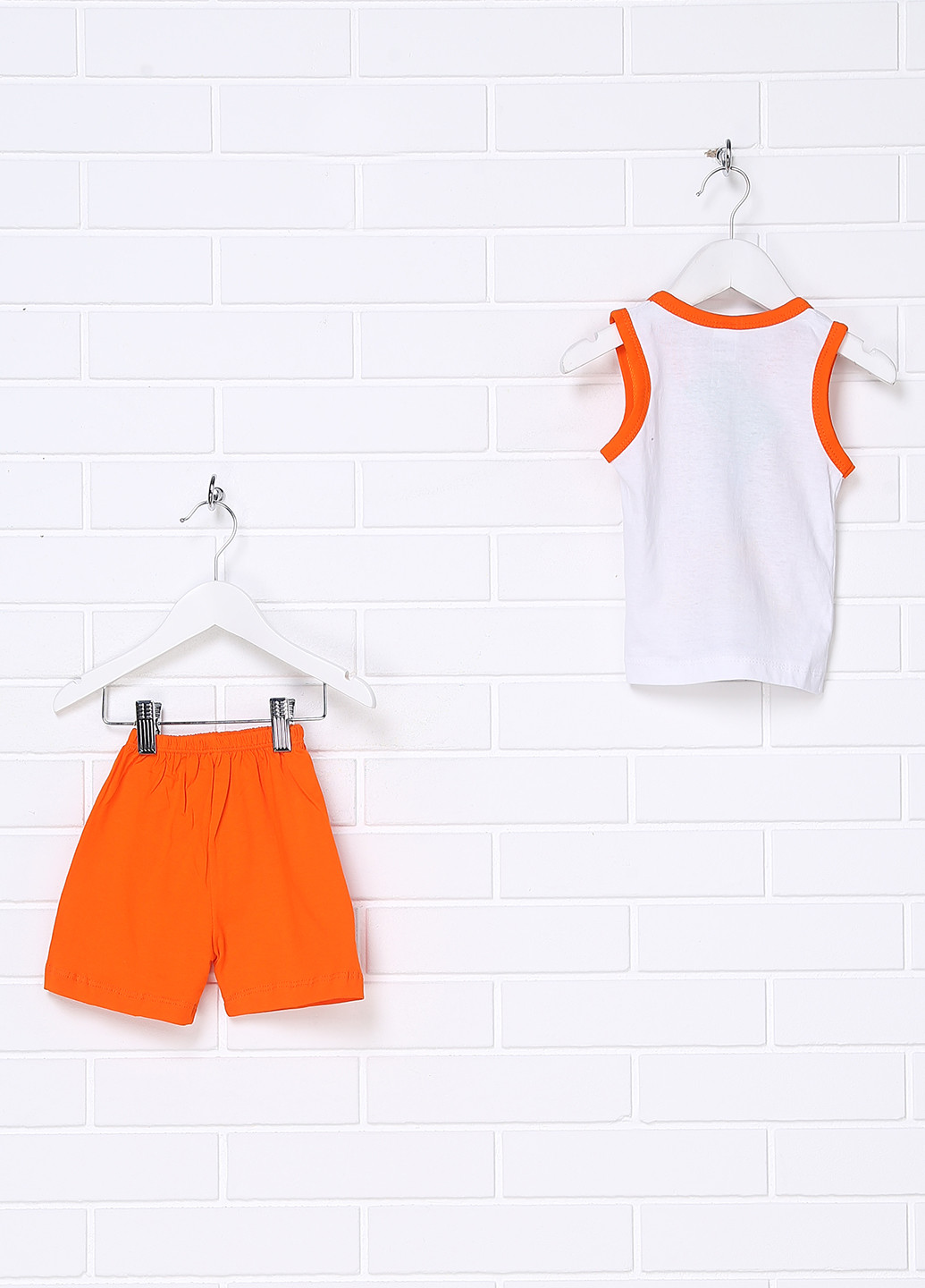 Оранжевый летний комплект (майка, шорты) Senino