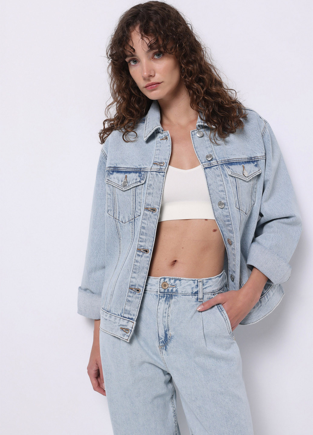 Блакитна демісезонна куртка Colin's