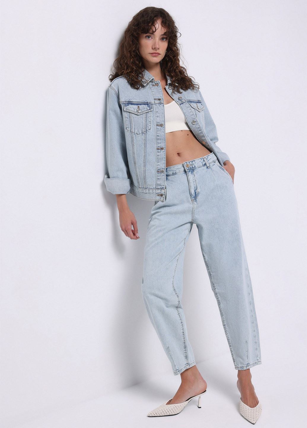 Блакитна демісезонна куртка Colin's