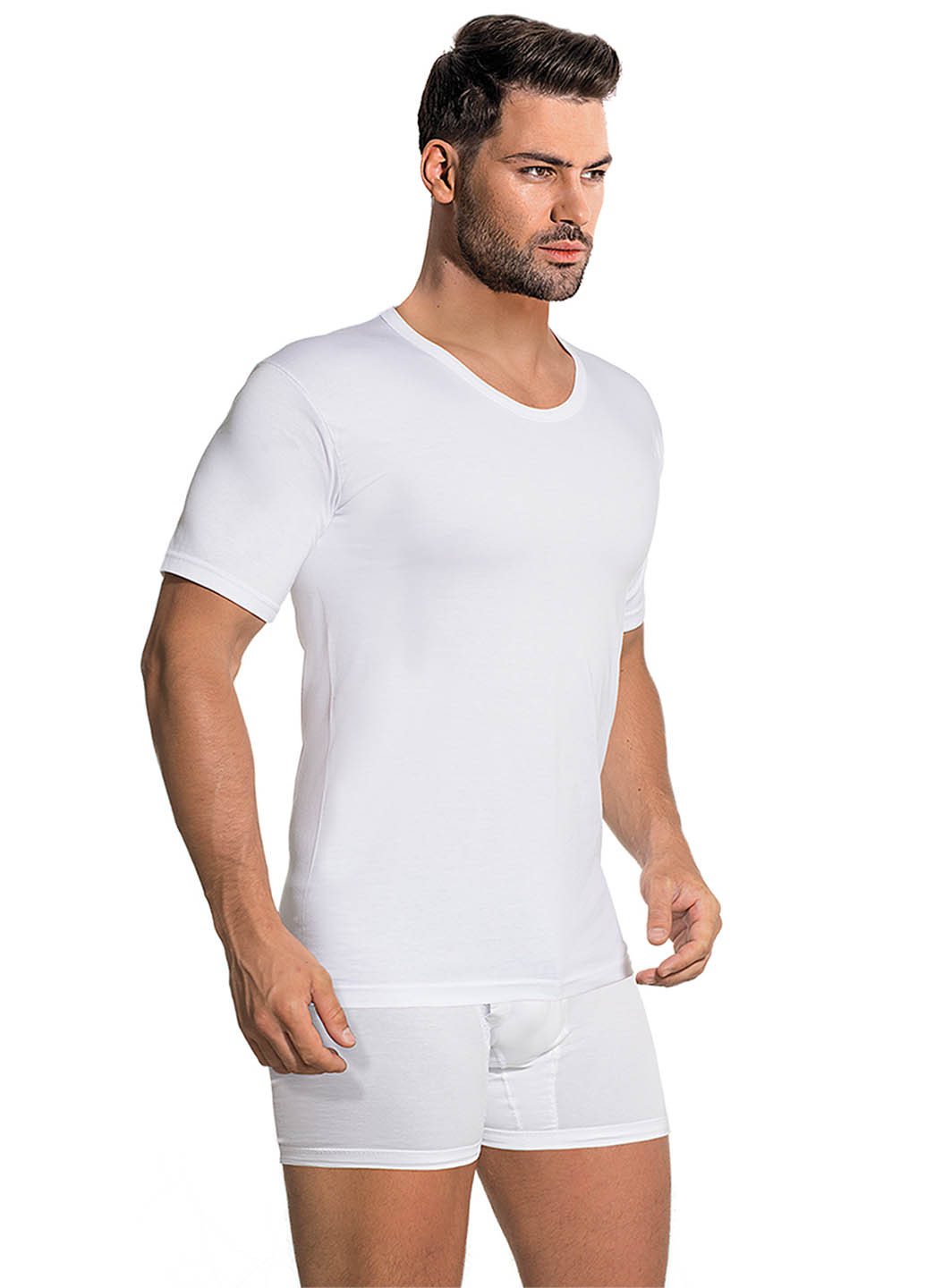 Біла демісезонна футболка DoReMi