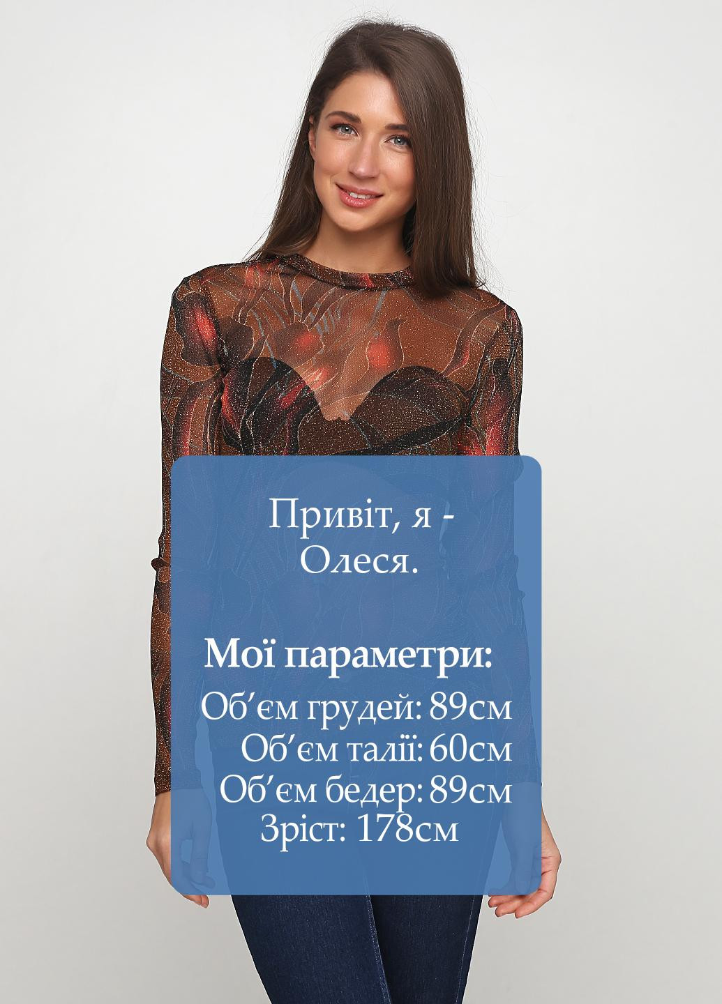 Коричневая блуза Friendtex