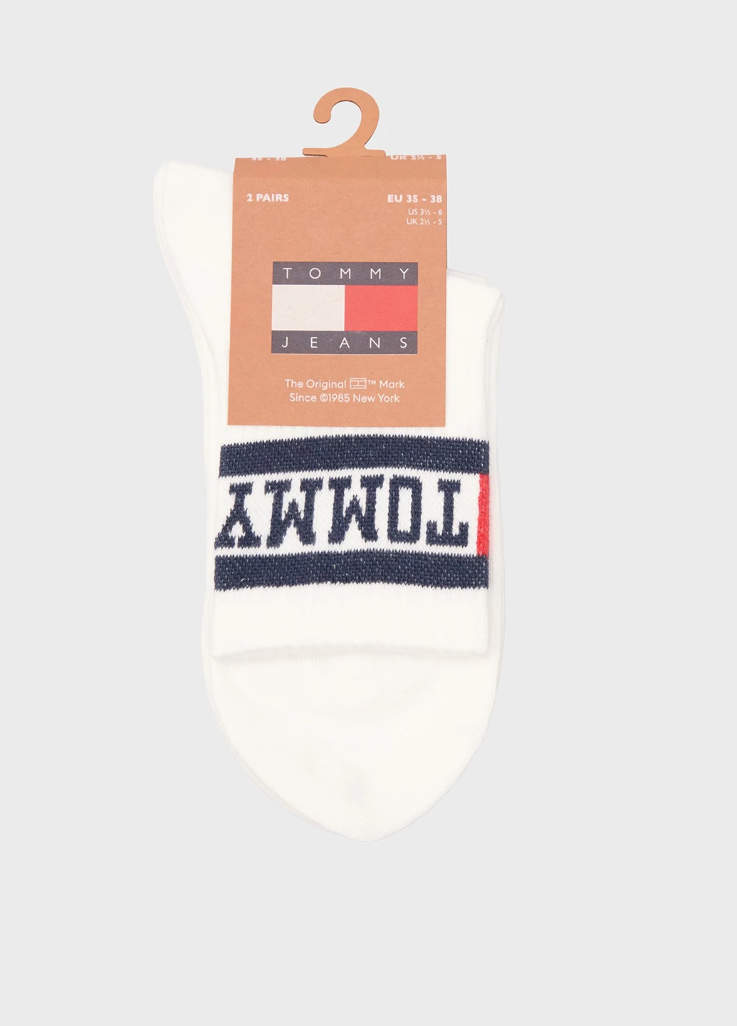 Білі шкарпетки (2 пари) Tommy Jeans логотипи (347656172)