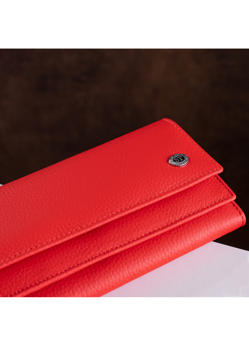 Жіночий шкіряний гаманець 10х18,5 см st leather (229460045)