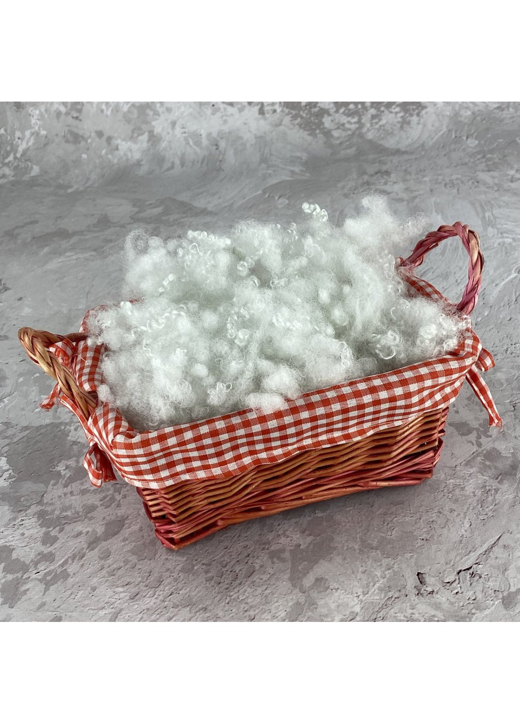Холлофайбер 1 кг универсальный наполнитель для одеял, подушек, мягких игрушек (шарики) белый 55108 Moda (254859595)
