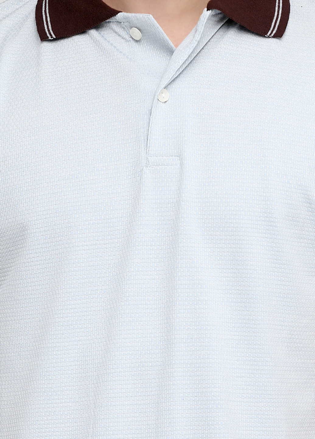 Бледно-голубой футболка-поло для мужчин Chiarotex однотонная