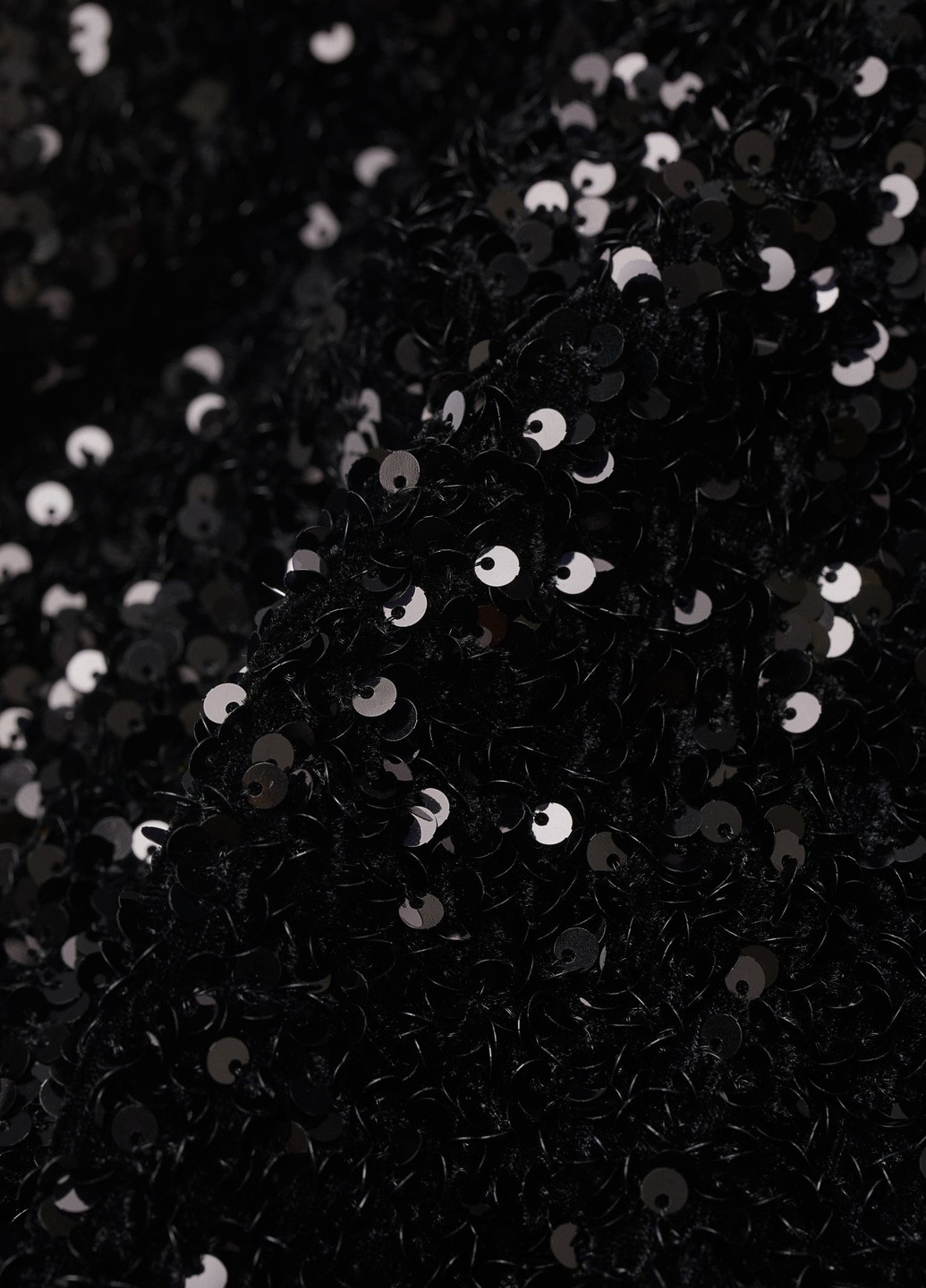 Чорна святковий сукня з паєтками H&M однотонна