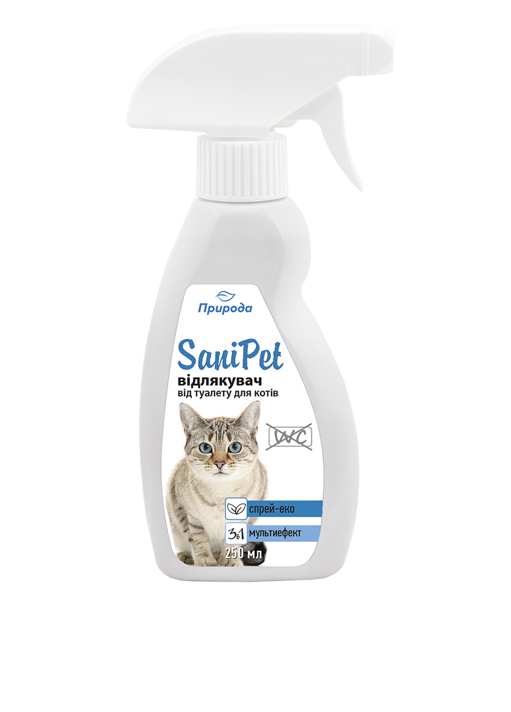 Спрей отпугиватель от туалета SaniPet для кошек 250мл Природа (184658624)