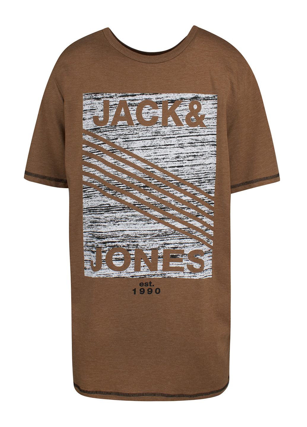 Коричневая футболка Jack & Jones