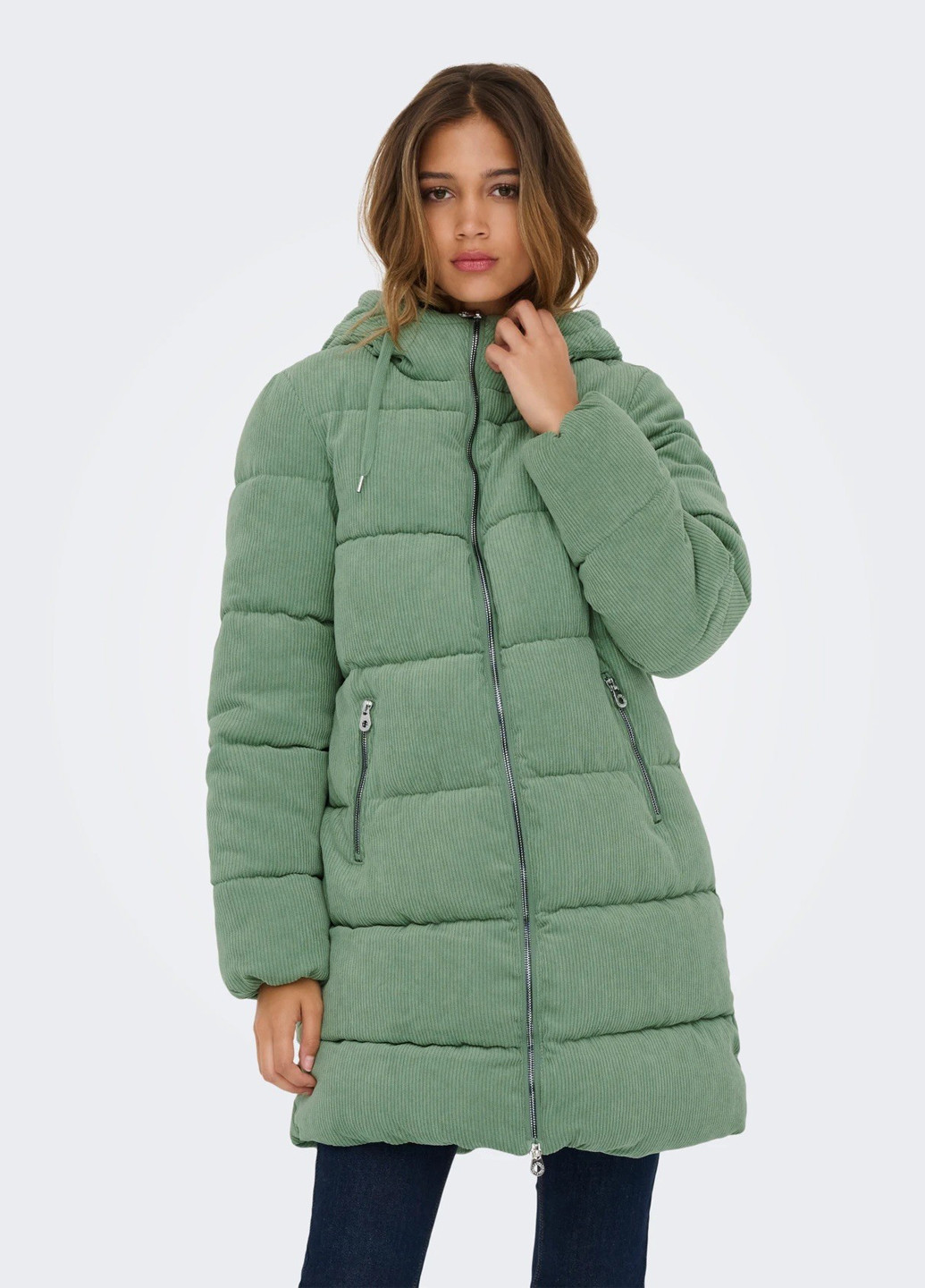 Зелена зимня куртка Only