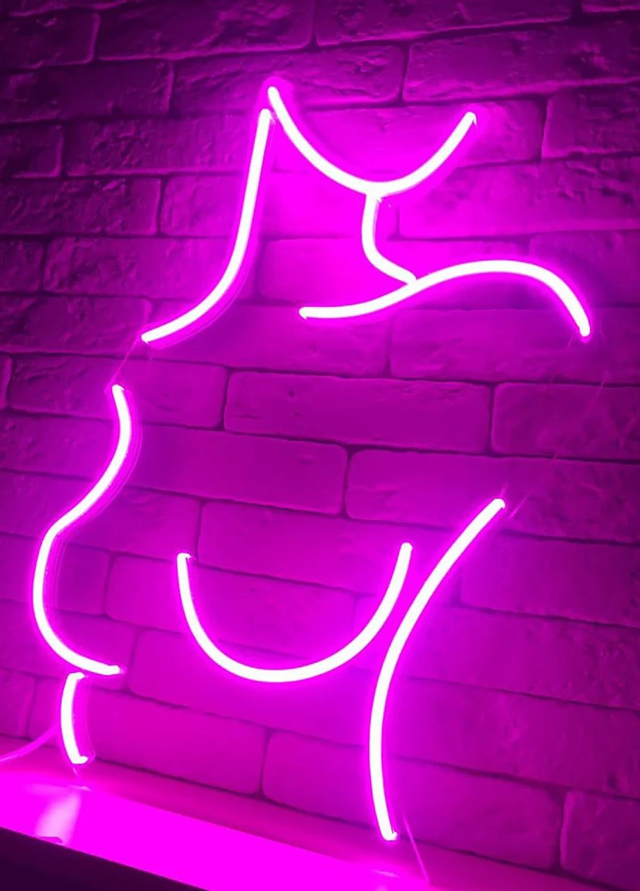Неоновая светодиодная вывеска led Силуэт Девушки 50 х 36 см Neon (251859399)