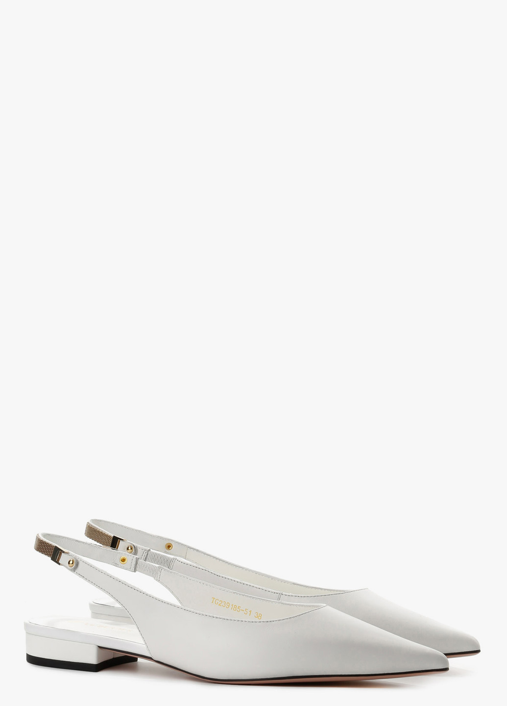 Le'BERDES Туфлі слінгбекі білий з натуральна шкіра, україна — літо (370451940)