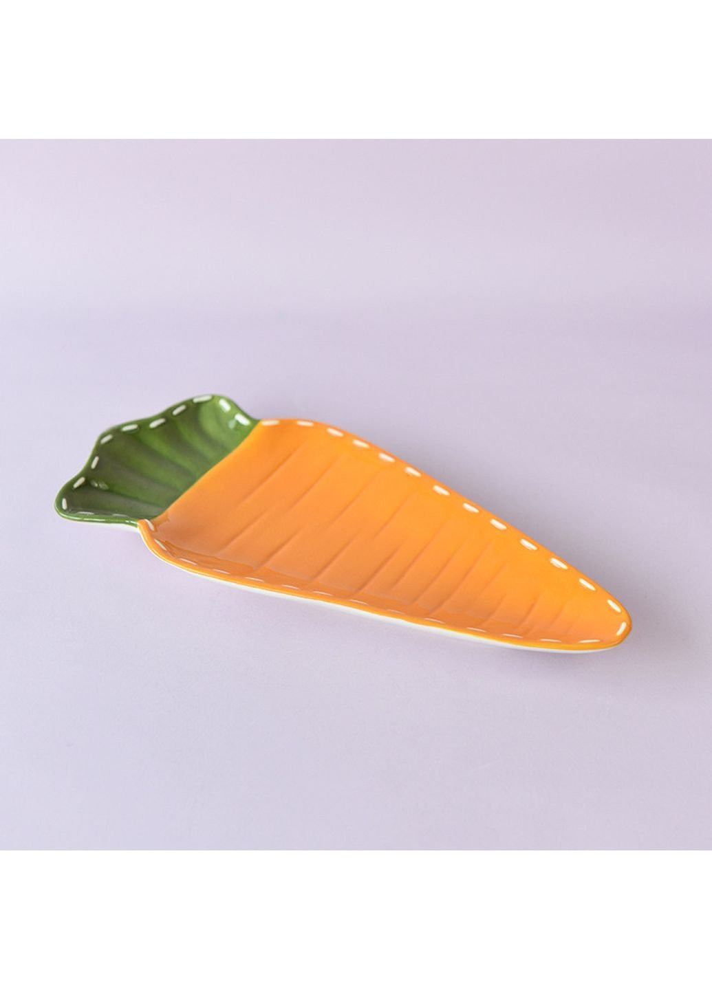 Блюдо керамическое Морковка 6797 2.6х11.4х24.3 см No Brand (253631106)
