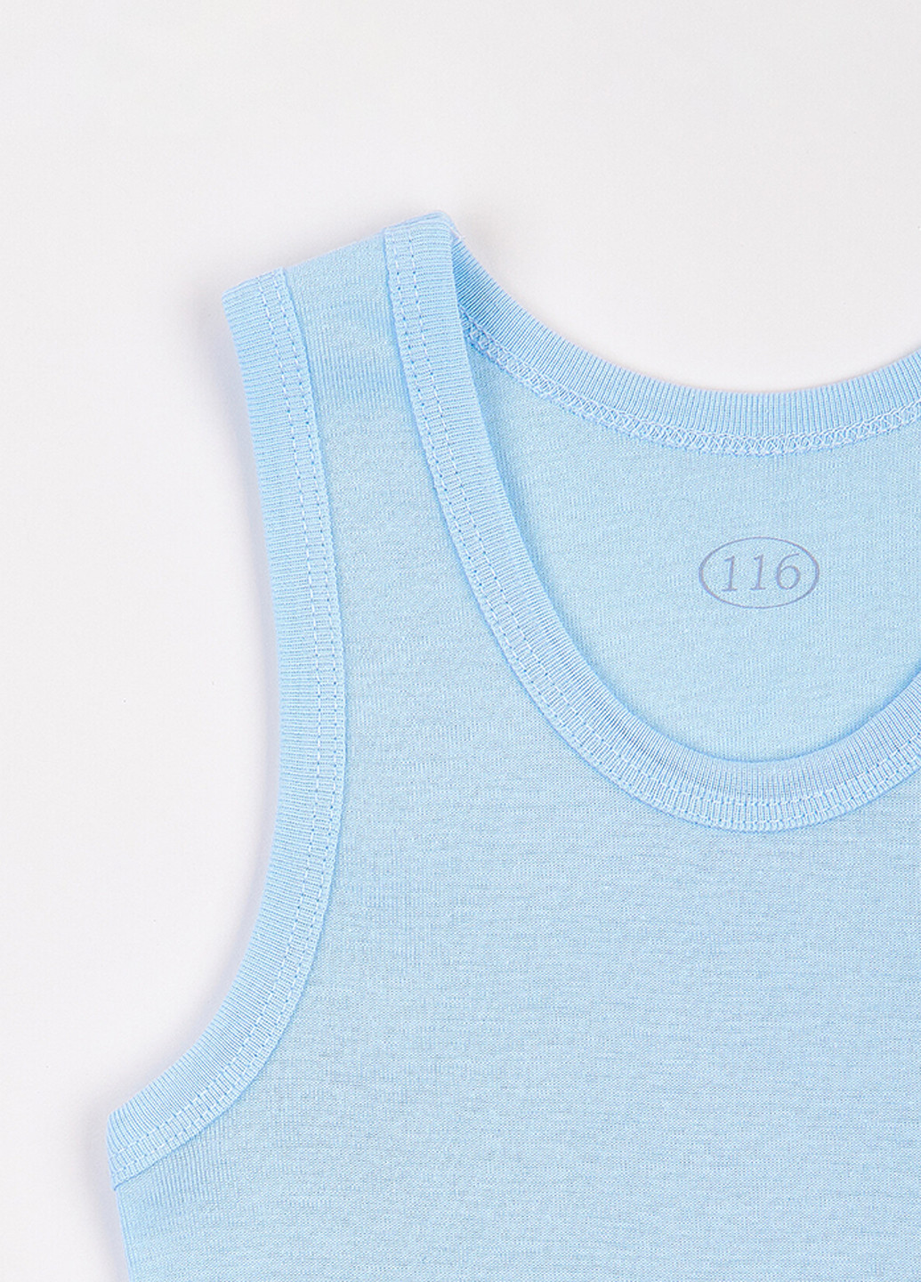 Блакитний демісезонний комплект (майка, труси) Фламинго