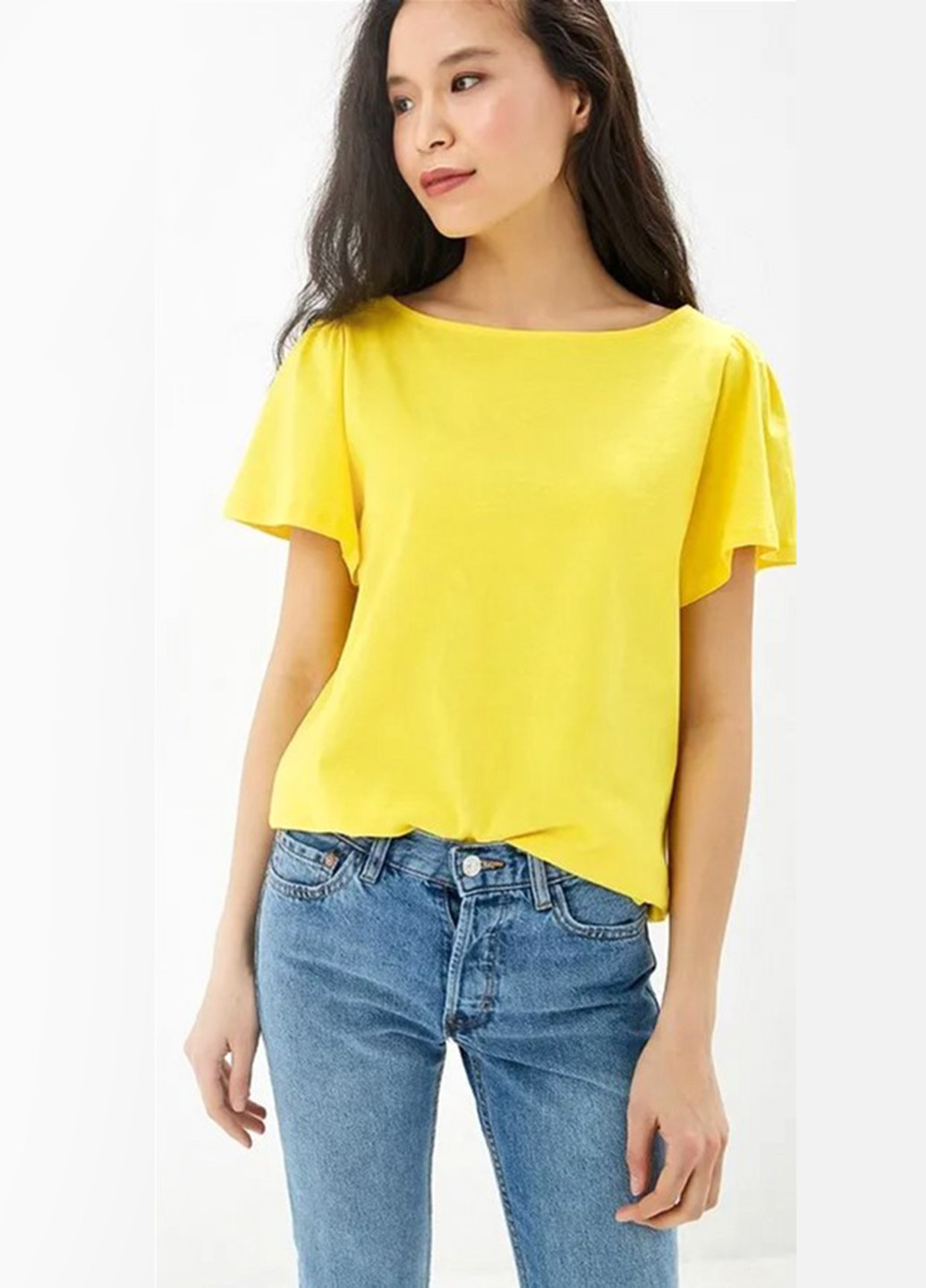 Жовта літня футболка United Colors of Benetton
