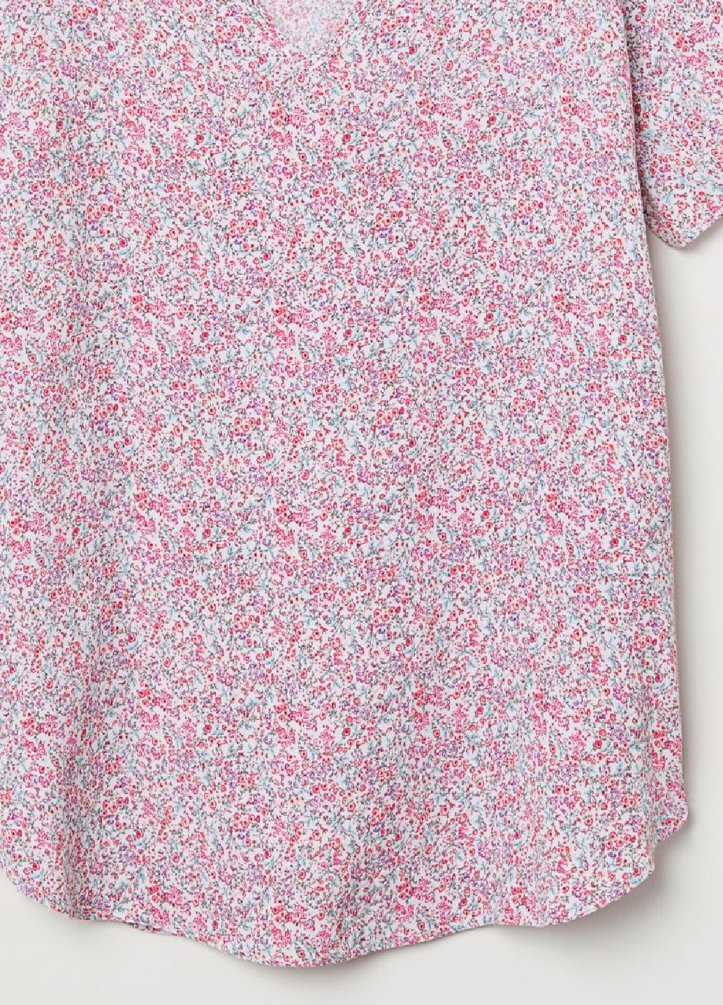 Рожева літня блузка з коротким рукавом H&M
