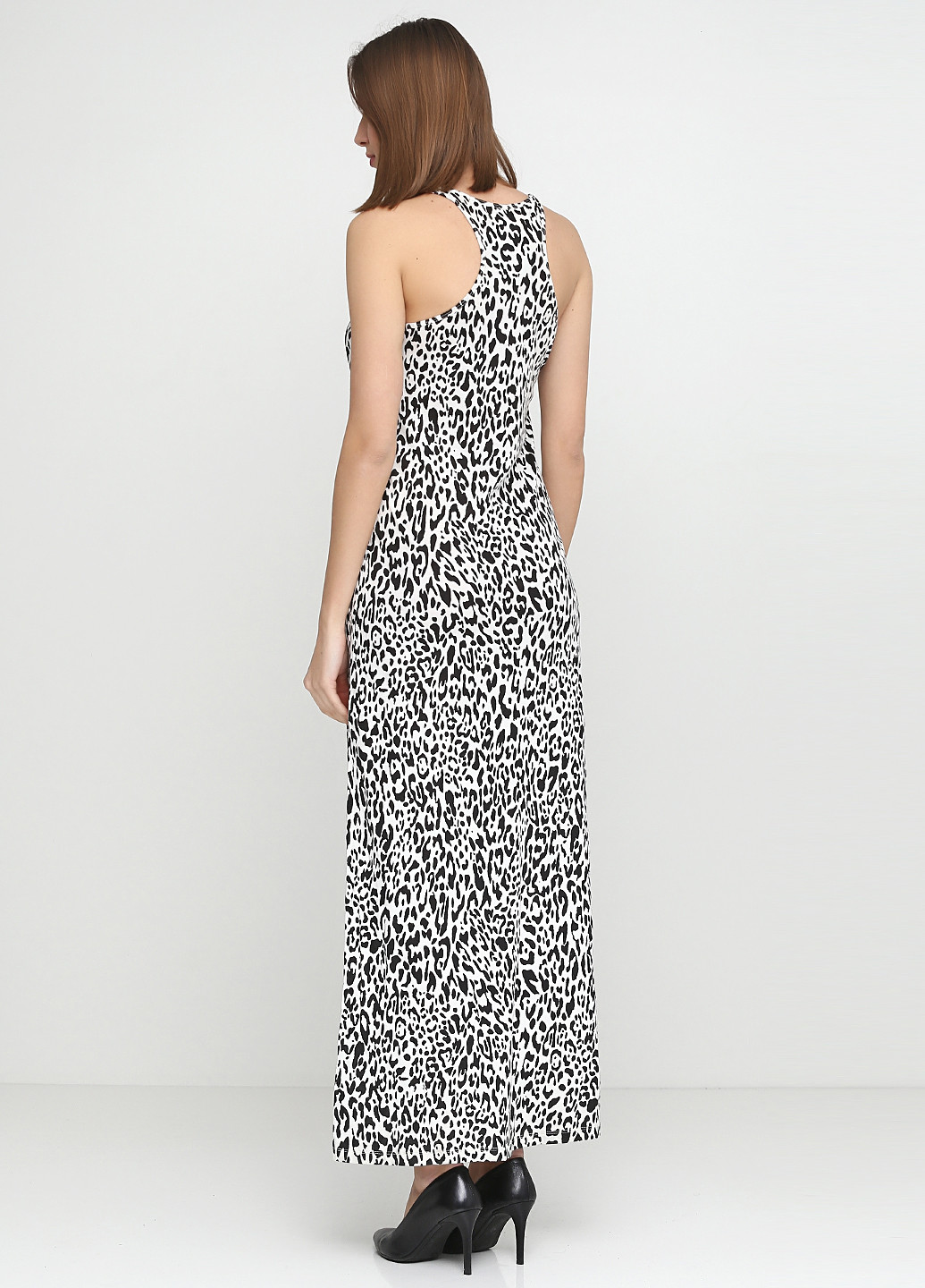 Сіра кежуал сукня, сукня Ralph Lauren з тваринним принтом