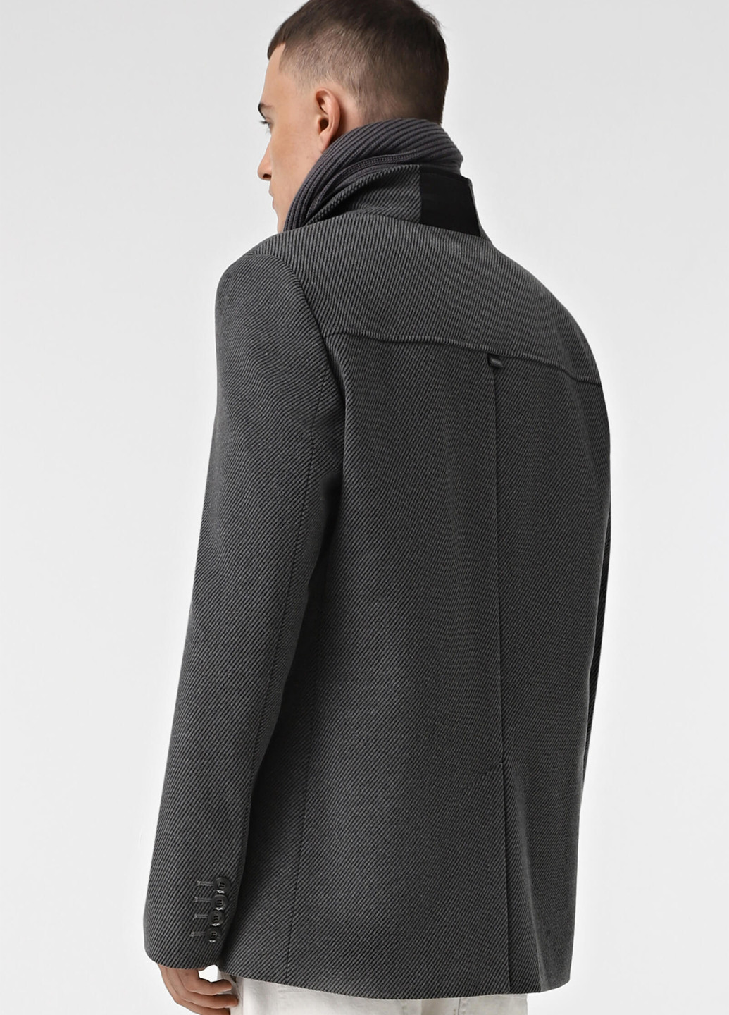 Сіре демісезонне Пальто однобортне Sun's House