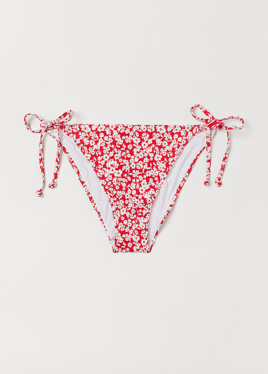 Красные купальные трусики-плавки с цветочным принтом H&M