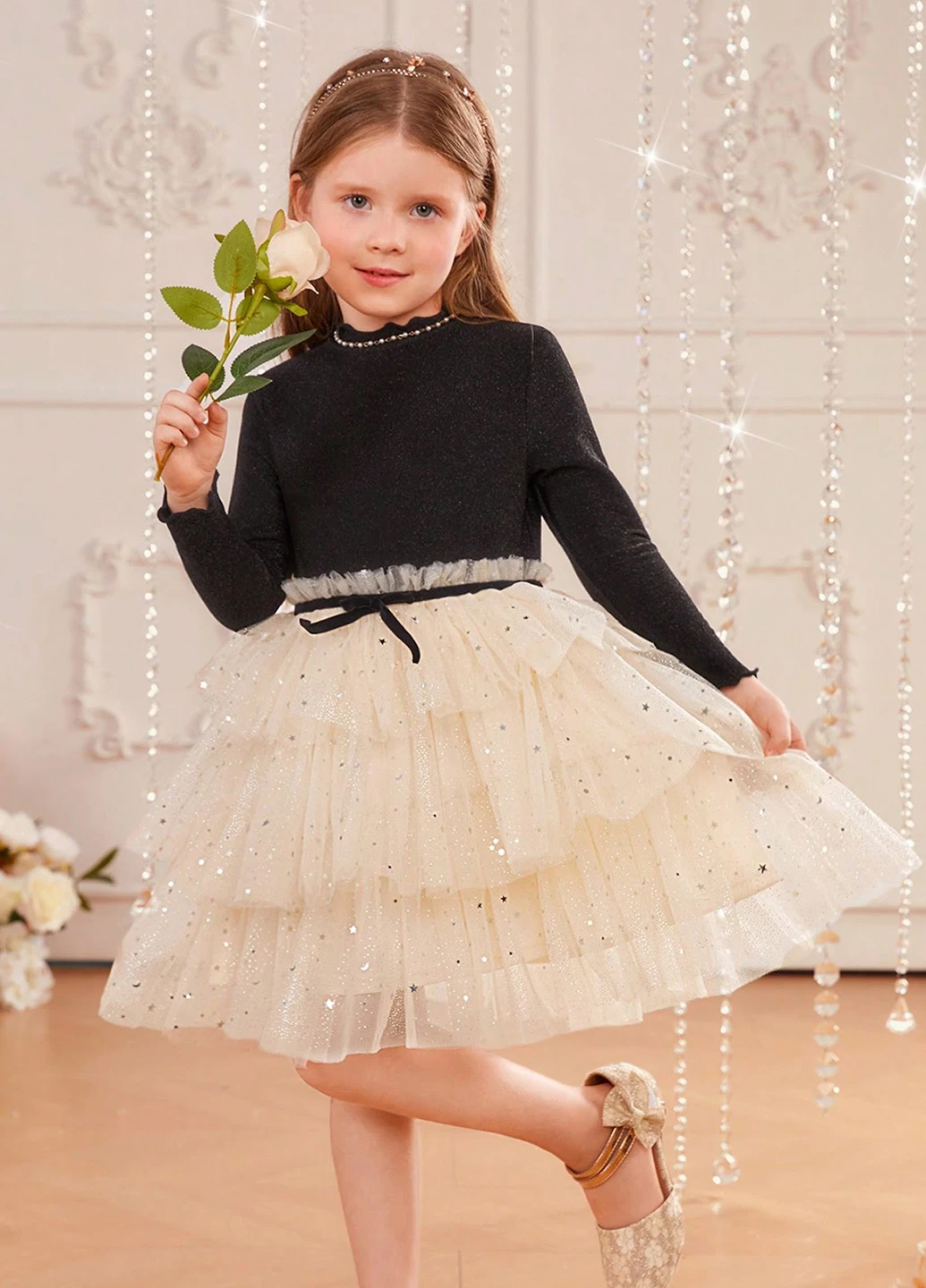 Комбинированное платье SHEIN (327828426)