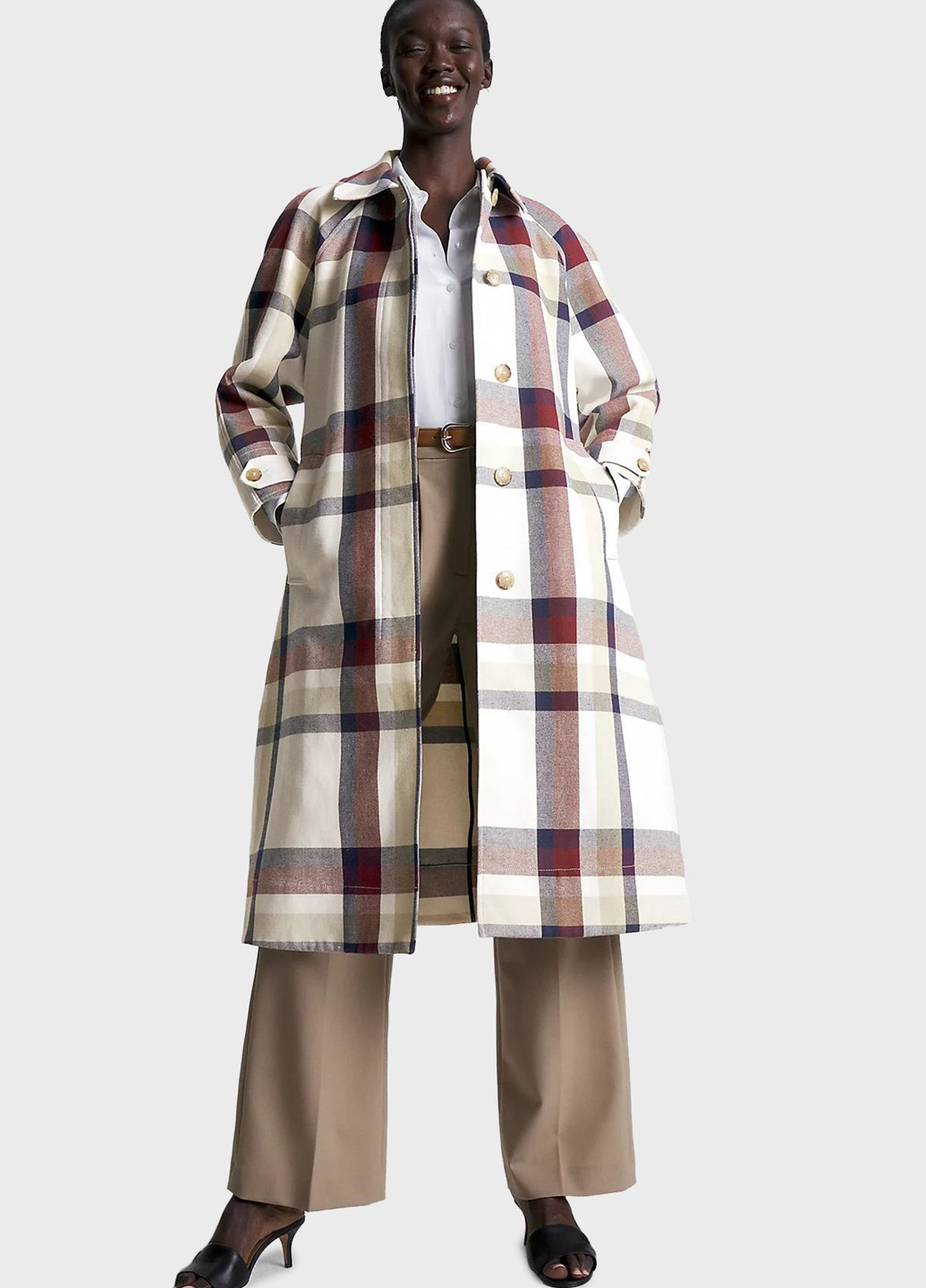 Комбіноване демісезонне Пальто однобортне Tommy Hilfiger