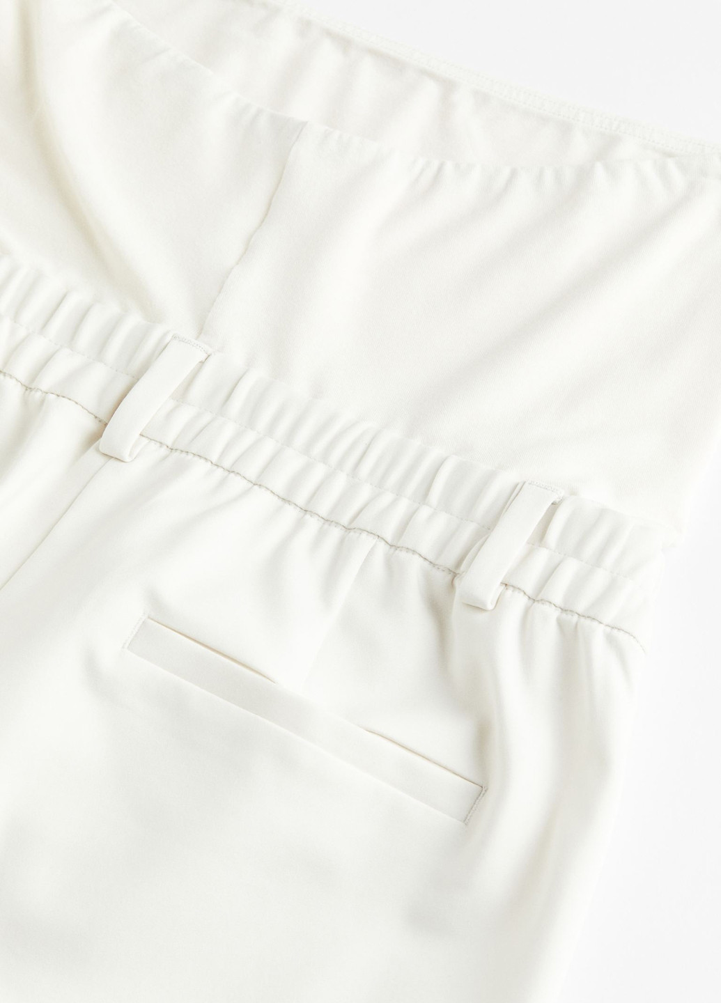 Молочные кэжуал летние зауженные брюки H&M