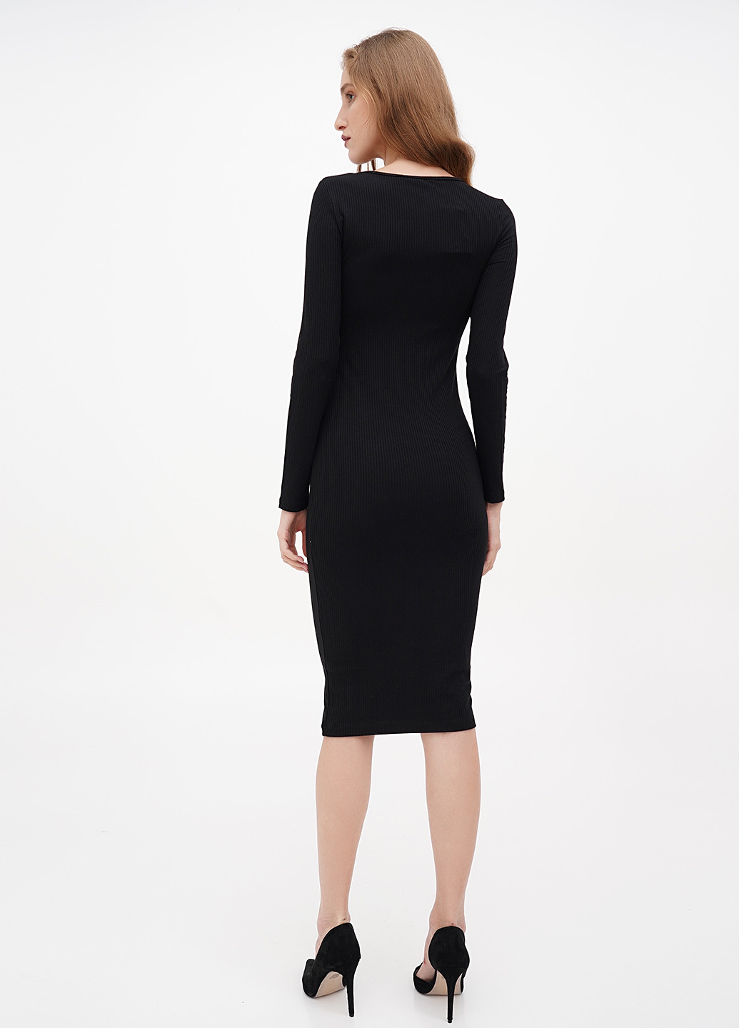 Чорна кежуал сукня силуетна Calliope однотонна