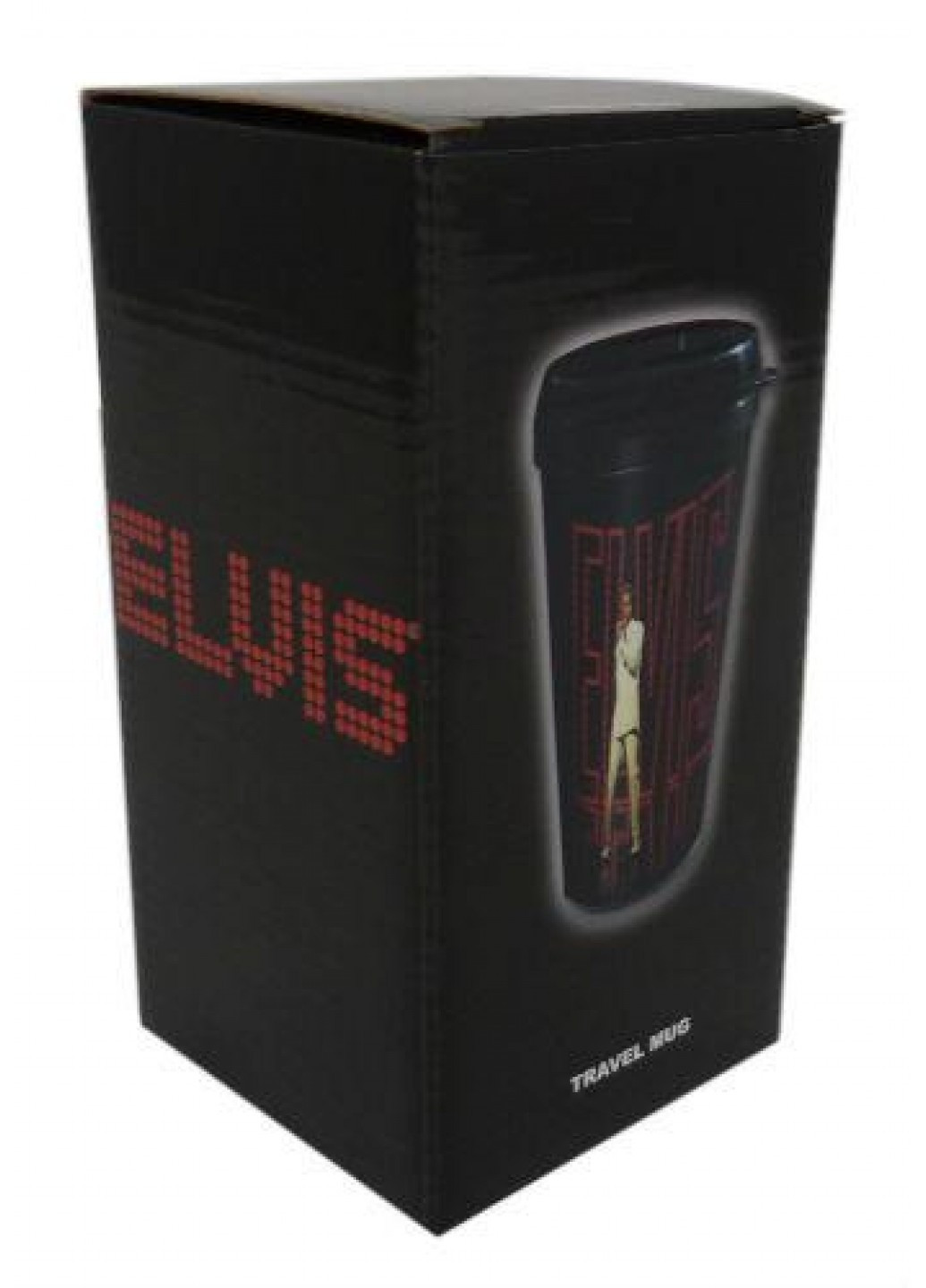 Кружка з кришкою "Elvis Travel Mug: In Lights" Rock Off eptravmug01 (207899551)