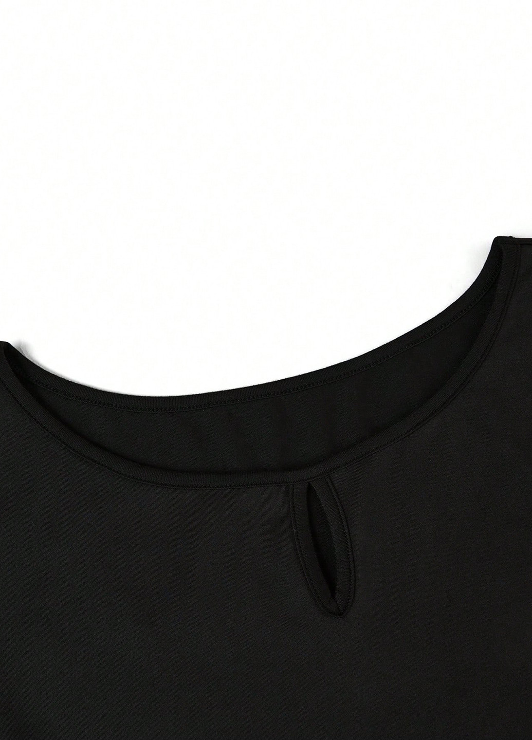 Черное праздничный, вечернее, деловое, кэжуал платье а-силуэт, футляр SHEIN однотонное