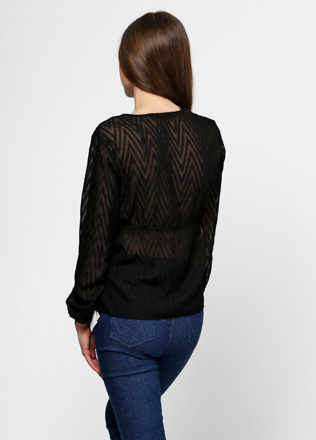 Черная демисезонная блуза Zara