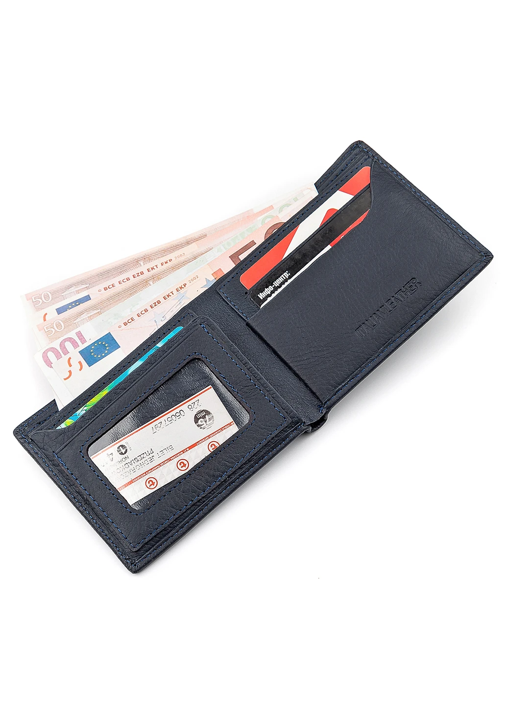Мужской кожаный кошелек 11,5х9,5х2 см st leather (252132093)