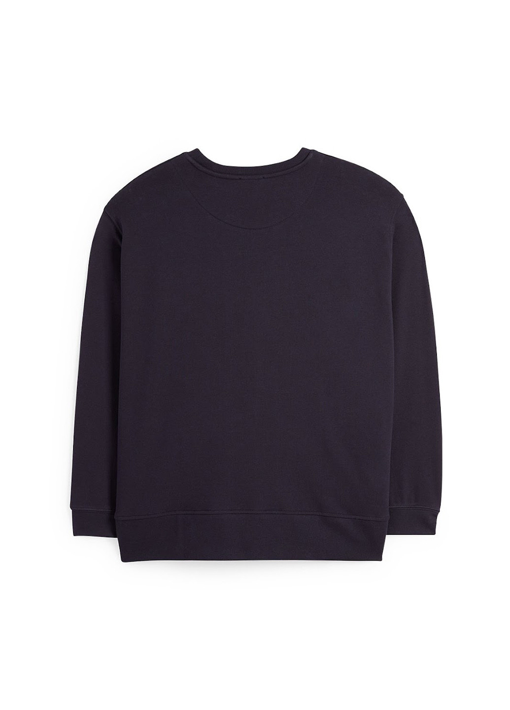 Темно-синій світшот C&A напис без декору (322945577)