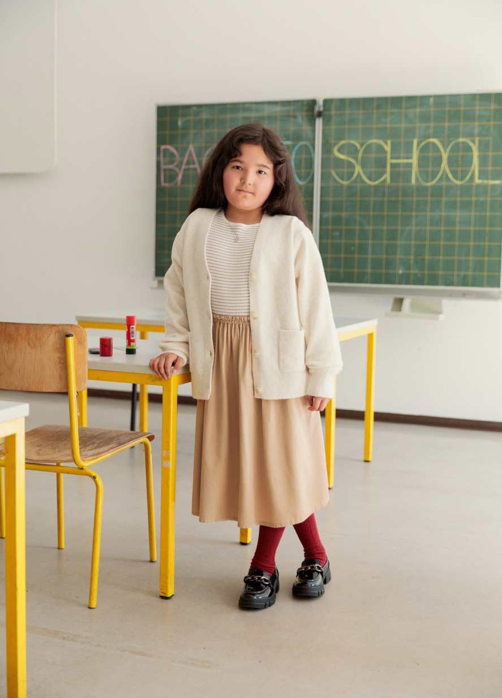 Молочный демисезонный кардиган Uniqlo