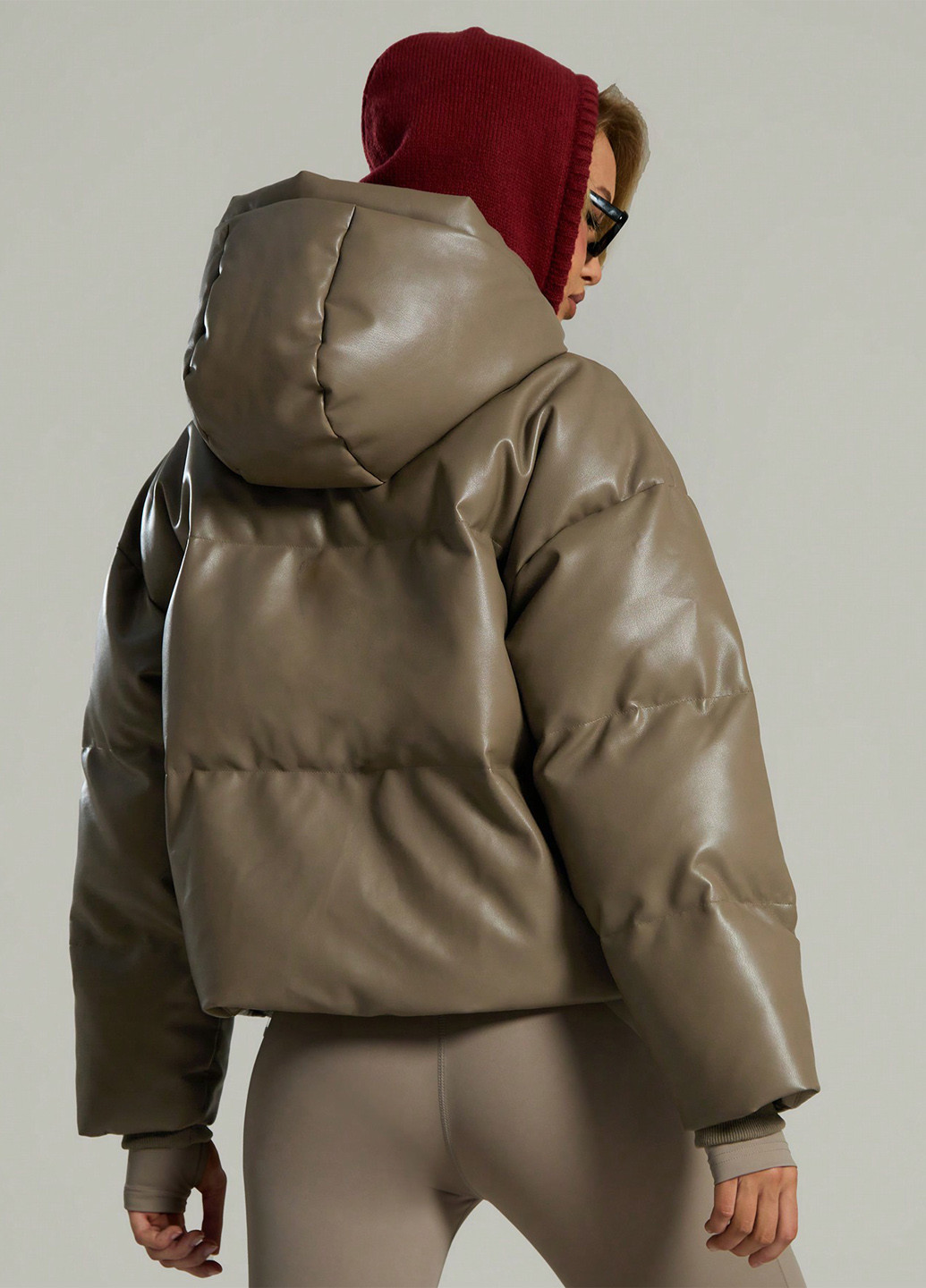 Коричневая зимняя куртка SHEIN