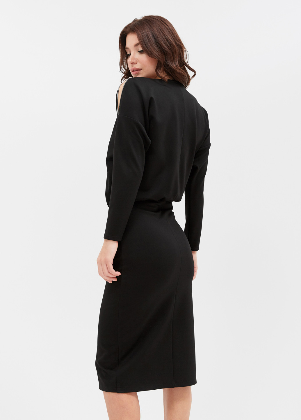 Чорна кежуал сукня футляр ST-Seventeen однотонна