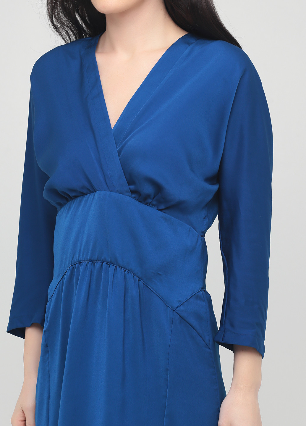 Синее кэжуал платье Phard однотонное