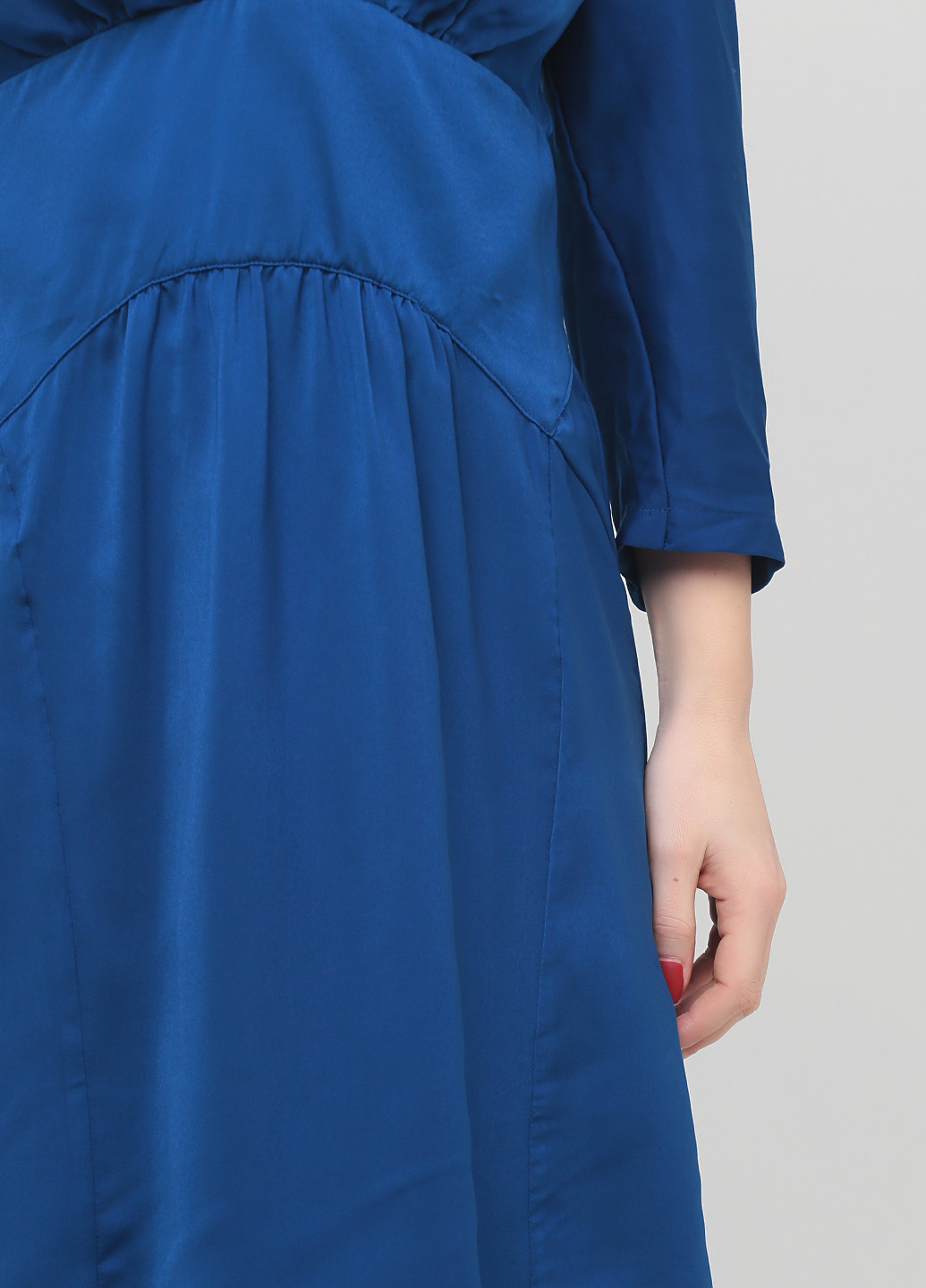 Синее кэжуал платье Phard однотонное