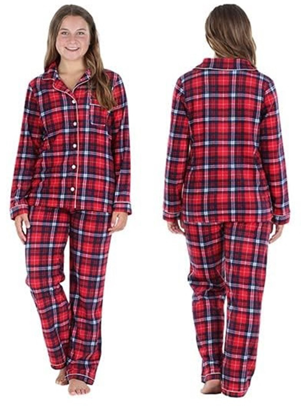 Червона всесезон піжама (сорочка, штани) сорочка + брюки Sleepyheads