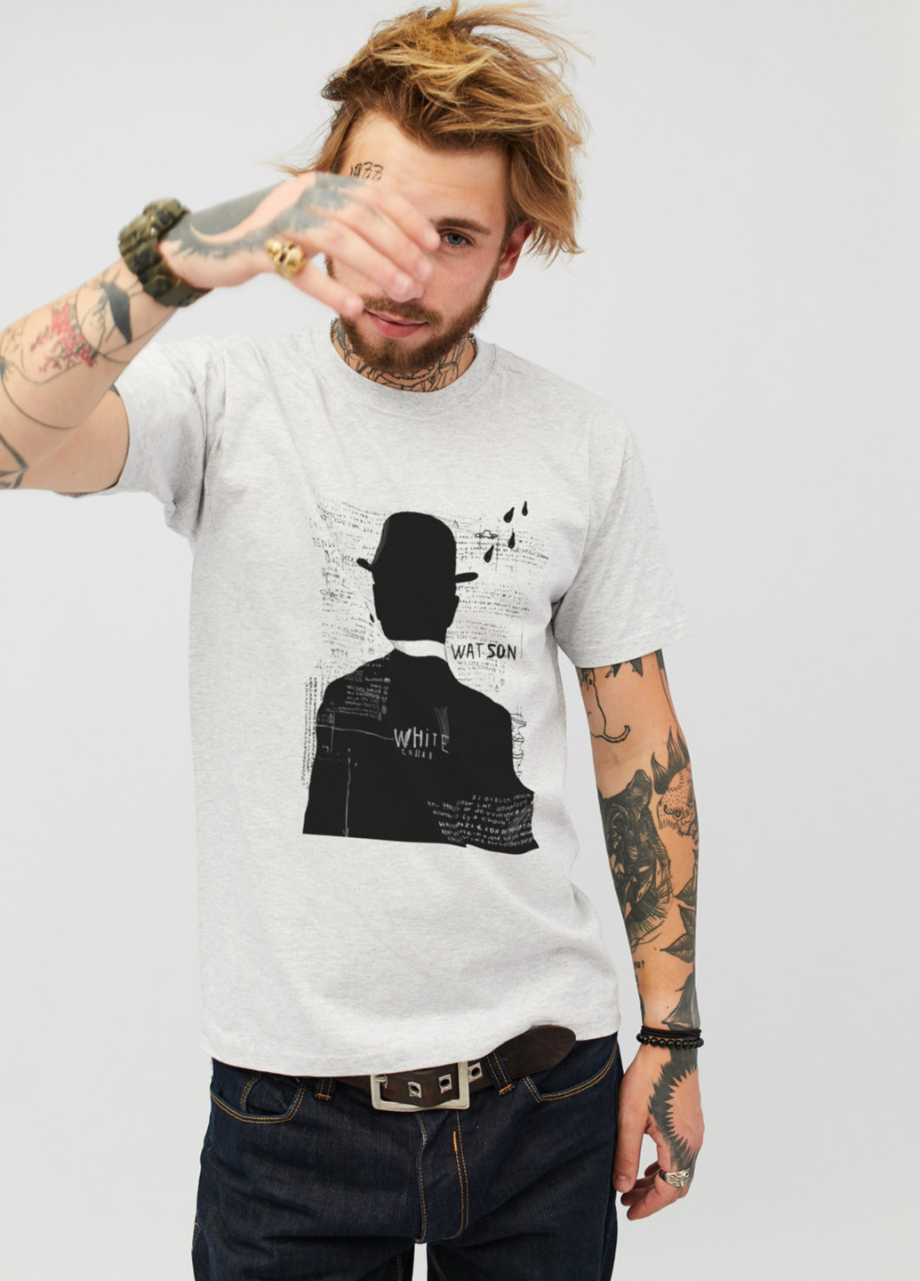 Светло-серая футболка YAPPI