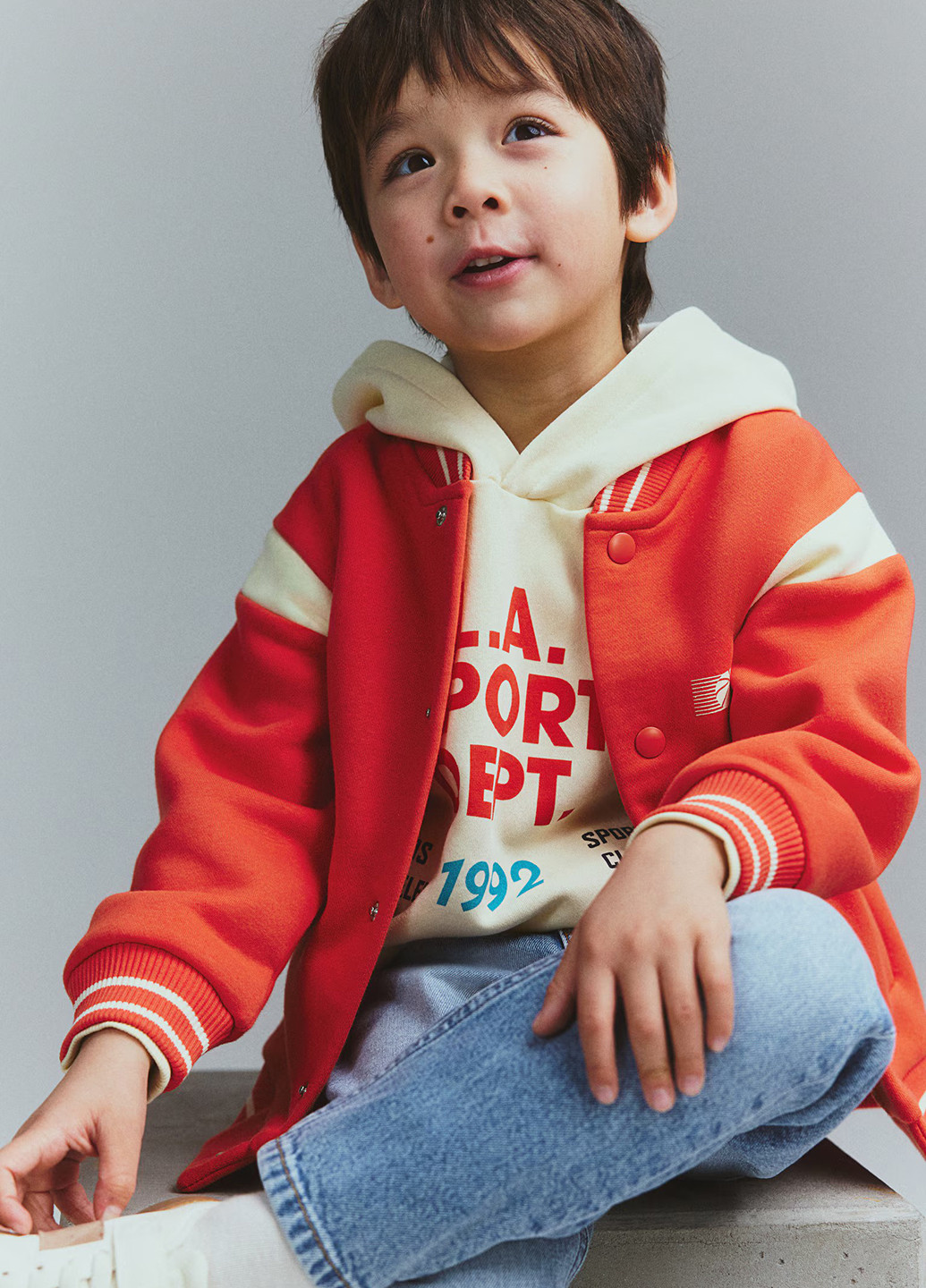 Бомбер H&M бейсбольний на кнопках (366117119)