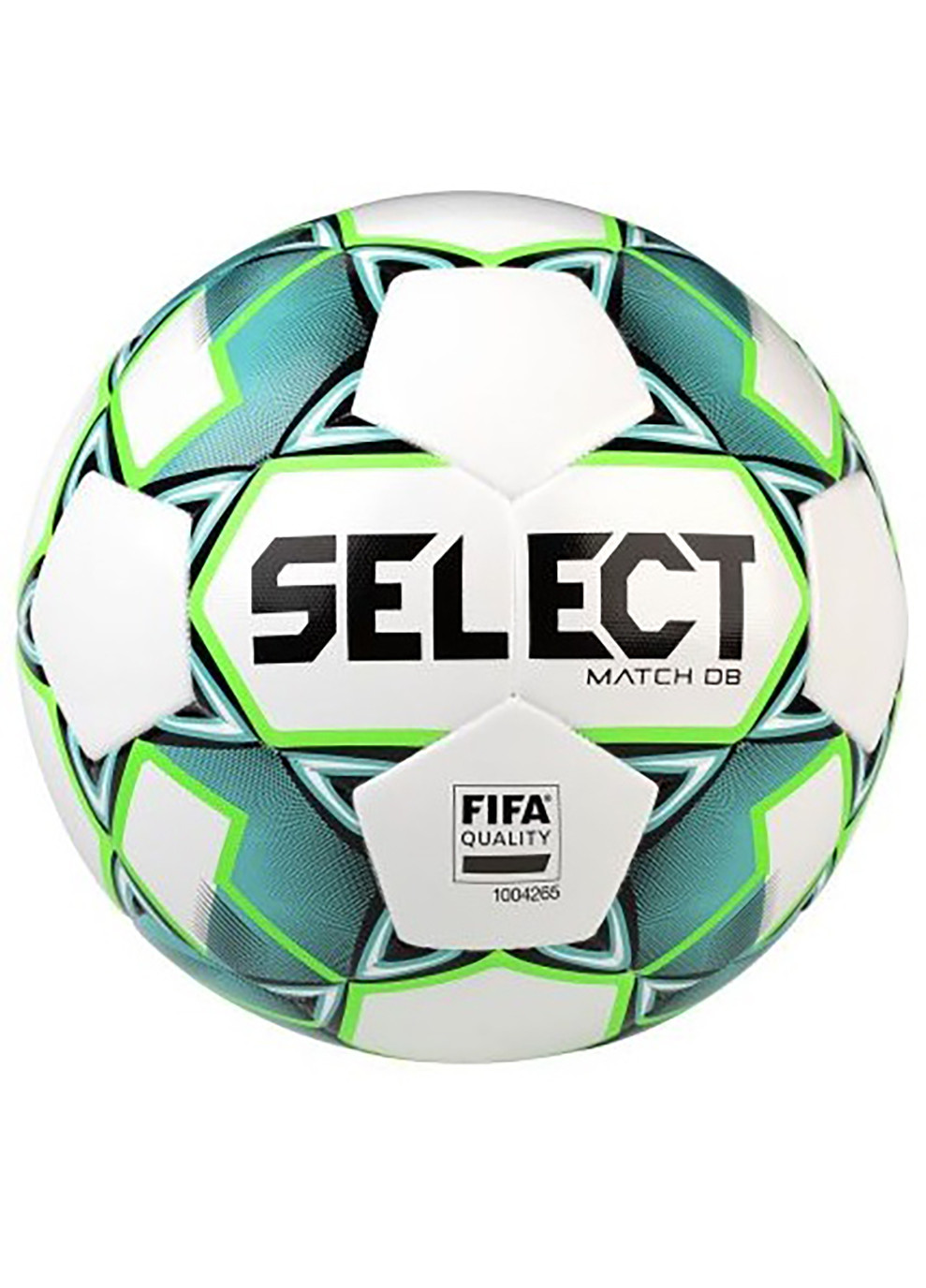 М'яч футбольний Match DB (FIFA Quality) білий/зелений Уни 5 (367532-884-5) Select (254315037)