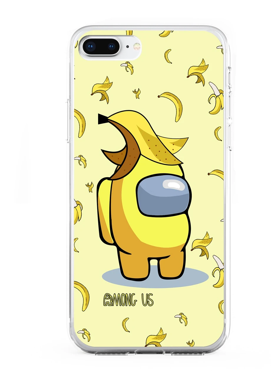 Чохол силіконовий Apple Iphone 8 plus Амонг Ас Жовтий (Among Us Yellow) (6154-2416) MobiPrint (219565657)