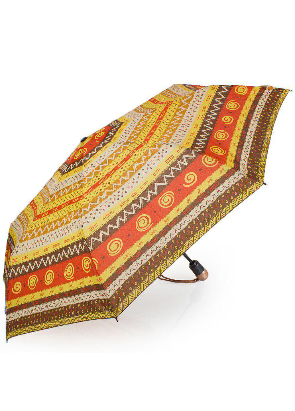 Жёлтый женский складной зонт полный автомат 98 см Airton (194318010)