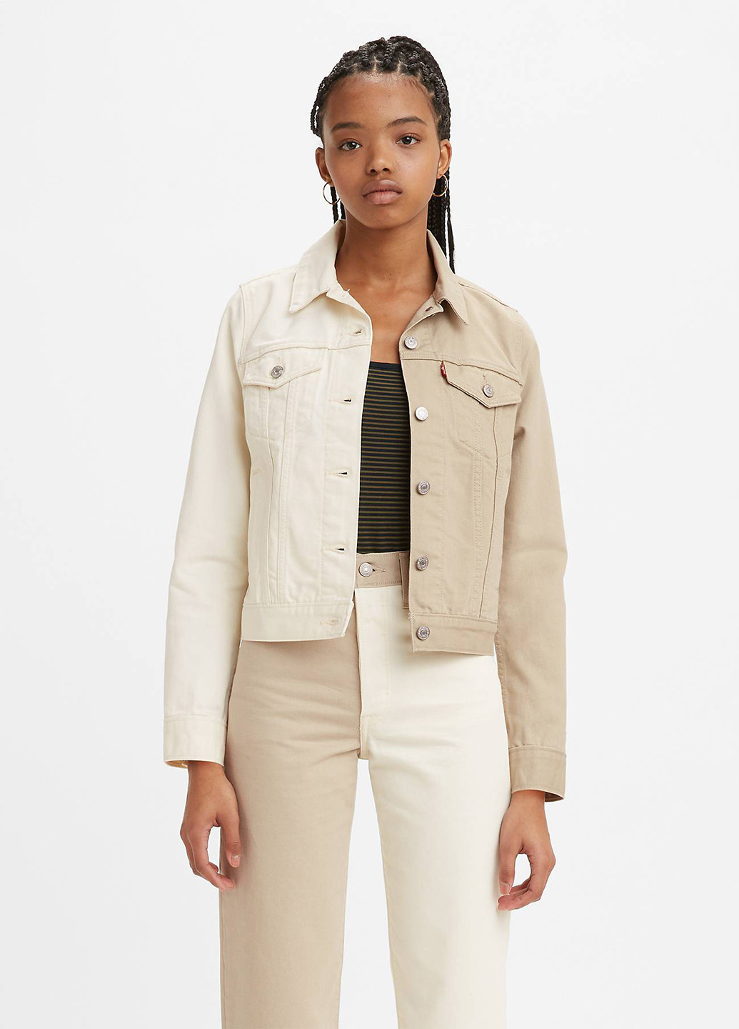 Бежевая демисезонная куртка Levi's