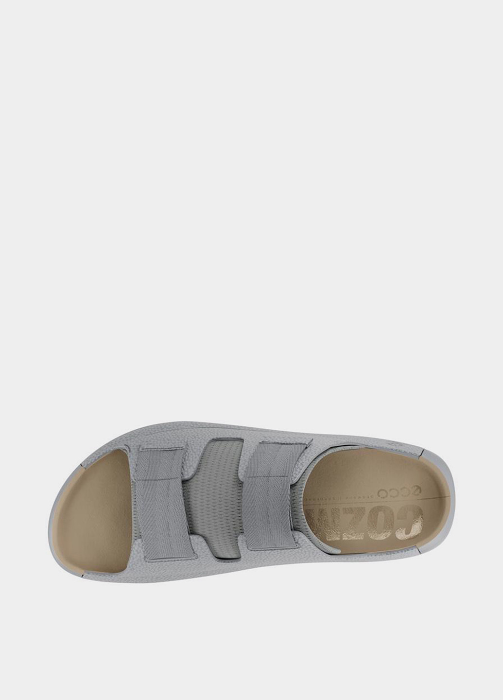Серые кэжуал шлепанцы Ecco