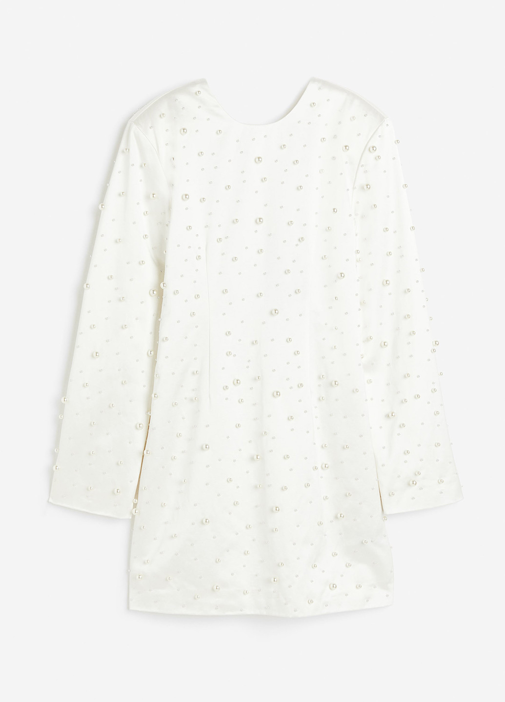 Белое праздничный, коктейльное платье H&M однотонное