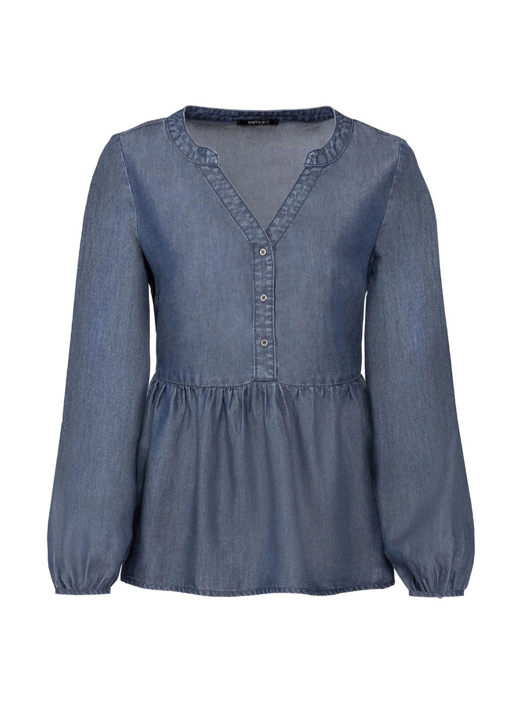Синяя блуза с баской Esmara