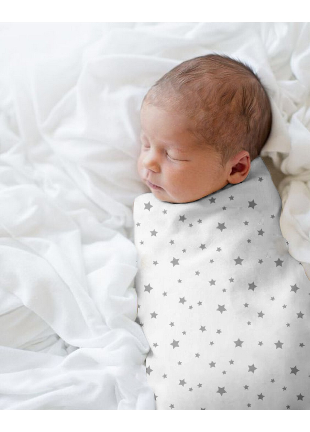 Набір пелюшок бязь GIRL BEAR ROSE STARFALL GREY (2 шт) Cosas (250498723)